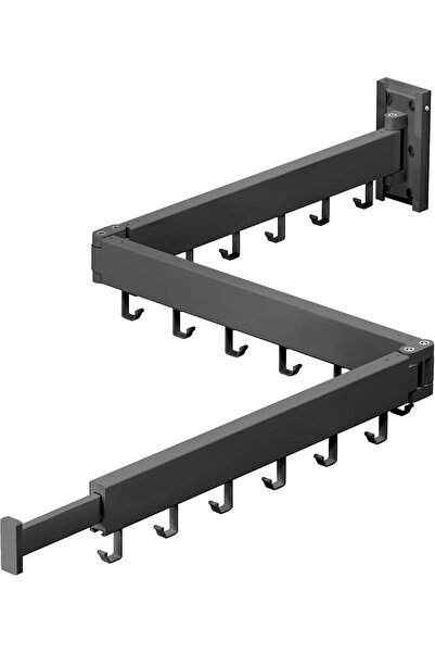 GGEROU Clothes Rack Clothes Rack Wall-Mounted Clothes Rack Space-Saving Cloth...