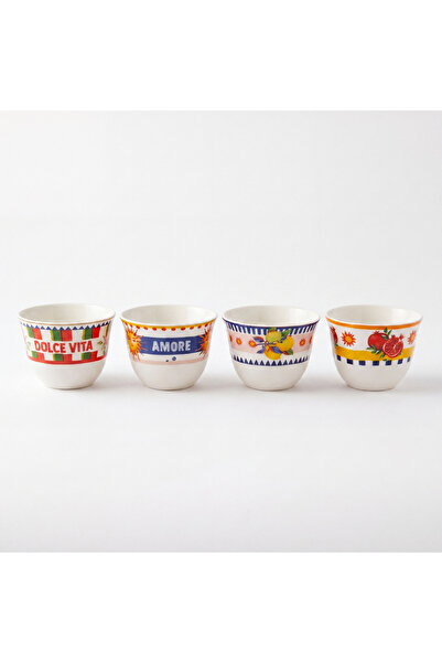 Baci Milano Dolce Vita 6’lı Arabic Cup 6 cm Porselen