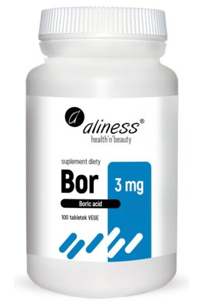Aliness Bor 3 mg – Suport mineral oligoelementar pentru oase, articulații și ...