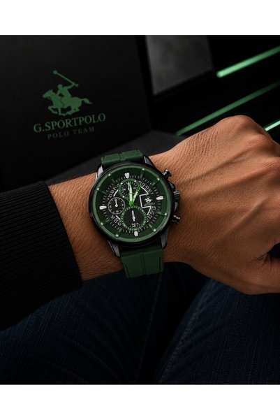 G Sport POLO Premium Silikon Kordonlu Erkek Kol Saati (Her Kol Bileğine Uyumlu)