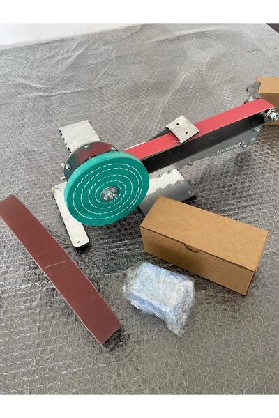 GBA Keçeli 630LUK Mini Bant Zımpara Polisaj Makinesi Bıçak Bileme Ahşap Plast...