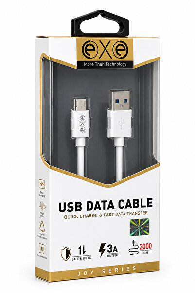 Micro USB Hızlı Şarj ve Data Kablosu 3A 2 Metre