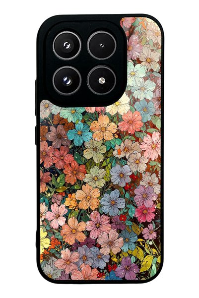 Spoyi Xiaomi 17 Glossy Phone Case with Floral Tapestry Design