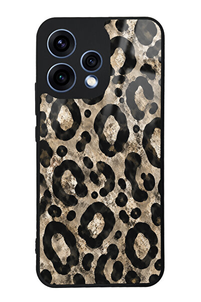 Spoyi Oppo Reno 15 Brown Leopar Tasarımlı Glossy Telefon Kılıfı