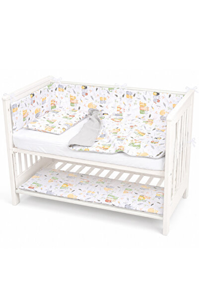 Kidizi Lenjerie patut bebe co-sleeper lipit de patul parintilor 120x60 cm Wis...