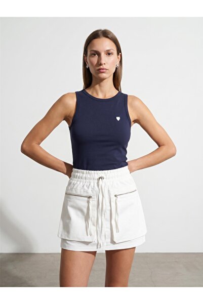 MU&ME BOUTİQUE Body Bi̇si̇klet Yakka 95% Cotton Dlvn