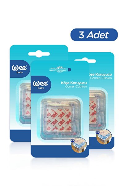 Wee Baby Vidasız Bebek Köşe Koruyucu 4'lü (4x3 12 Adet)