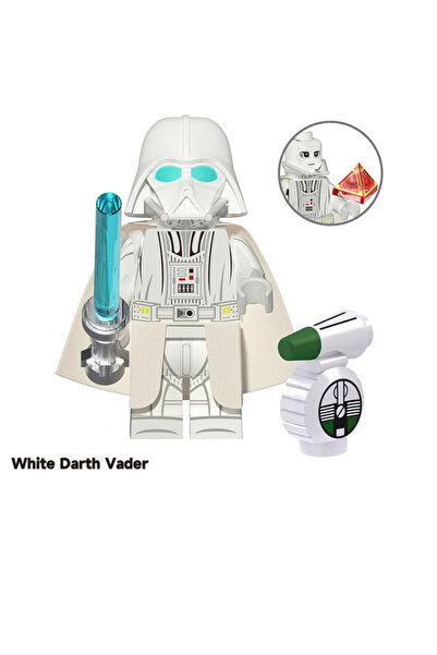 yamanS Beyaz Darth Vader Figür Yapı Blok Oyuncak(Custom Model)