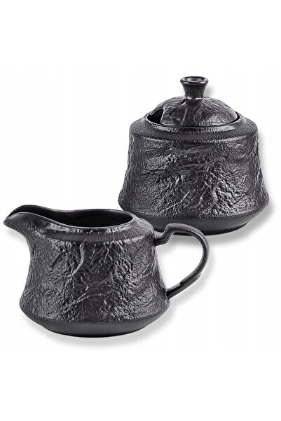 WILMAX ENGLAND Set zaharniță și sosieră WILMAX Slatestone, negru, imitație de...