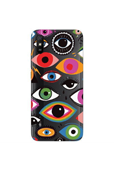 Other Xiaomi Redmi 9A Colorful eyes Transparent Silicone TPU Θήκη