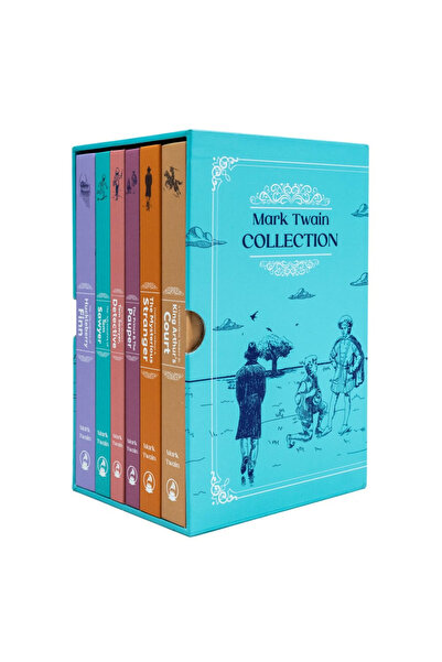 pçs Mark Twain Collection 6 Books Collection Set, Mark Twain - Classic Editio...