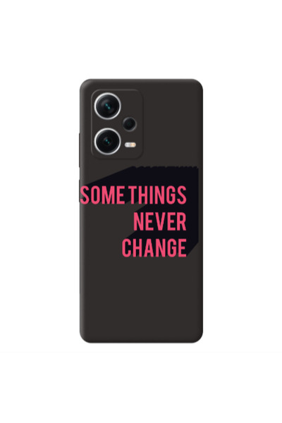Other Xiaomi Poco X5 Somethings Never Change Black Colored Silicone TPU Θήκη