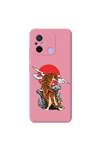 Other Xiaomi Redmi 12C Angry Gorilla Pink Colored Silicone TPU Θήκη