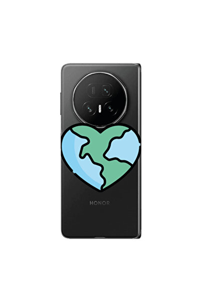 Other Honor Magic V5 World in my heart Transparent Silicone TPU Θήκη
