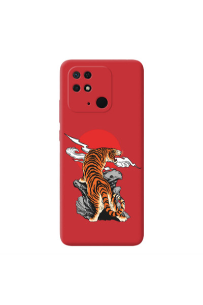 Other Xiaomi Redmi 10C Angry Gorilla Red Colored Silicone TPU Θήκη