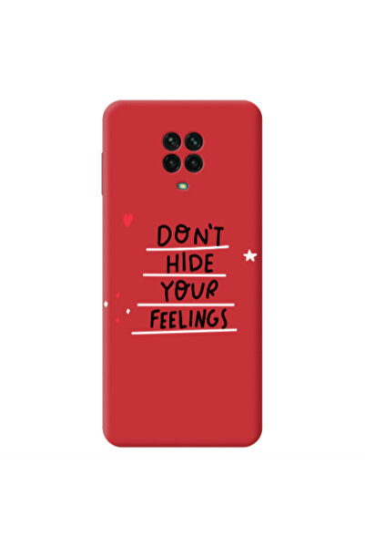 Other Xiaomi Redmi Note 9 Pro Dont Hide Your Feelings Red Colored Silicone TP...
