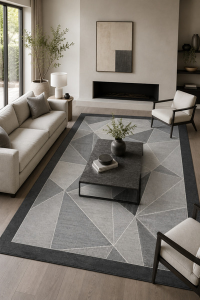 Dijital Baskılı Kaymaz Taban Yıkanabilir Modern Salon Halısı Mutfak Halısı Yolluk