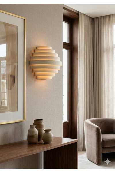 Neon Modern Wall Art with a Stylish Circular Layered Design