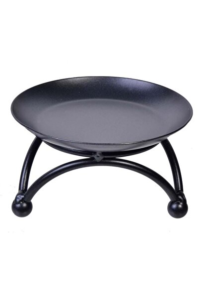 OEM Suport Metalic pentru Lumânare Negru, Detaliu Chic pentru Decor, Ø10 x 6cm