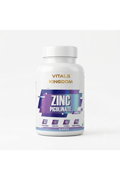 Vitals kingdom Zinc Picolinate 30mg – 90 Tablets | Immune Support & Healthy M...