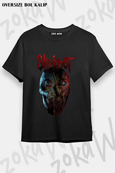 ZOKAWEAR Μπλουζάκι Unisex Loose Fit με στάμπα Slipknot v9