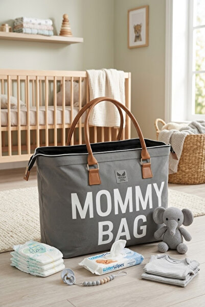 Sedef Çanta Tr Mother Care Baby Bag Mother Bag Backpack Gray