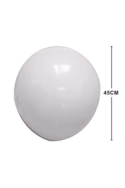 MP Mirific Party Set de baloane jumbo din latex, albe, 45 cm