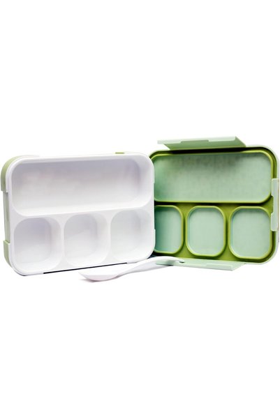 Beni World Beni Kids Bento Lunch Box with 4 Compartments, Leakproof, Food Container for School, Nursery, Travel & Picnic