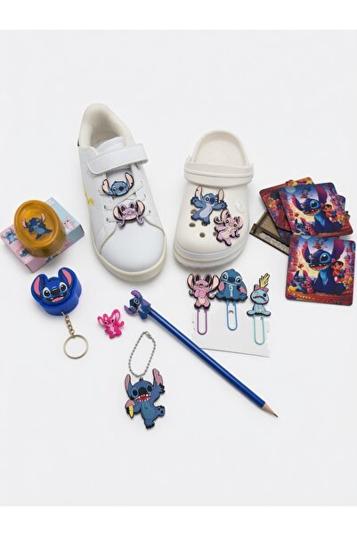 Buki'nin Atölyesi Stitch Temalı Aksesuar Seti, 8 Çeşit - 16 adet Aksesuar