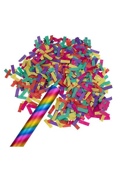 OEM Pocnitoare de petrecere cu confetti curcubeu 1 m
