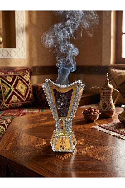 OKAE Electric Incense Burner Metal Bakhoor Burner Middle Eastern Style Tablet...