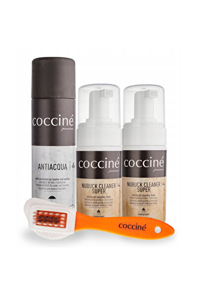 Coccine Set de curatare a incaltamintei, Coccine, 4 in 1, 2x spuma de curatar...