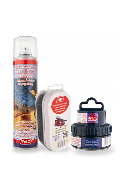 Palc Set de ingrijire a incaltamintei, varf, bleumarin, 3 in 1, pasta crema 5...