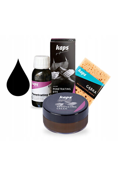 kaps Kit de renovare a incaltamintei, Kaps, 3 in 1, burete de curatare, crema...