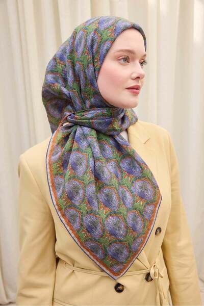 Silk Home وشاح مونار توموركوت ليلك 90x90