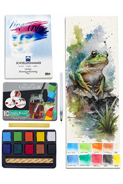 GLANCE 25x35 15 Sayfa Teknik Çizim Kağıdı 200 gr Cretacolor Tablet Sulu Boya ...