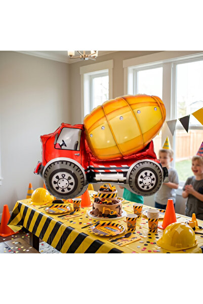 luvissi shelves Mixer Truck Foil Balloon - Designed to Make Parties and Speci...