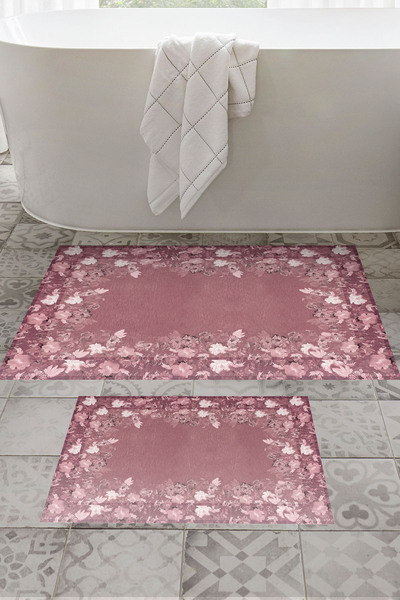 ALANUR Non-Slip, Washable, Digitally Printed 2-Piece Toilet Seat Set |   Rect...