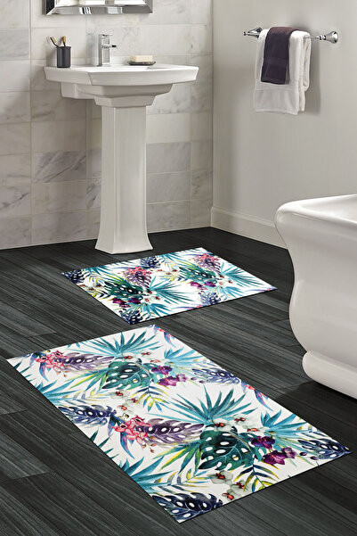 ALANUR Non-Slip, Washable, Digitally Printed 2-Piece Toilet Seat Set |   Rect...