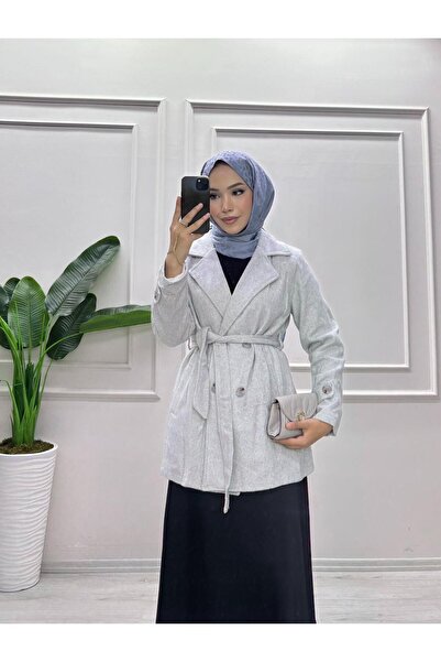 moda acar Suede Detailing Coat (Lined)
