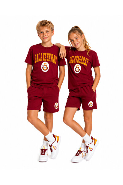 Galatasaray License-Protected Children's Premium Summer Shorts Set