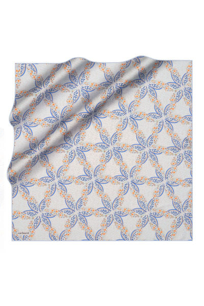 Cacharel Açık Mavi 90X90 İpek Twill Eşarp