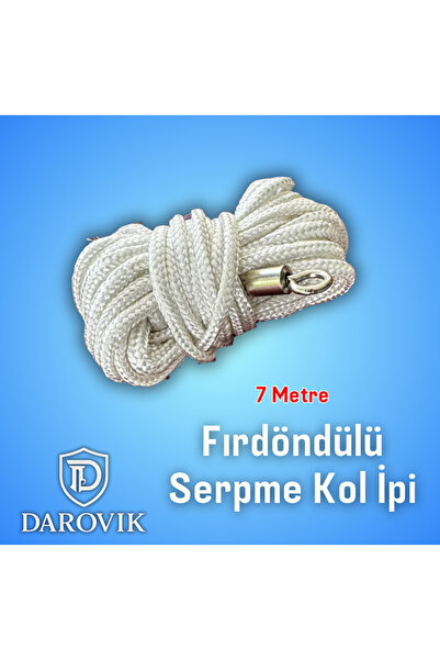 Darovik Serpme Atma Ipi 7 Metre Fırdöndülü Balıkçı Kol İpi