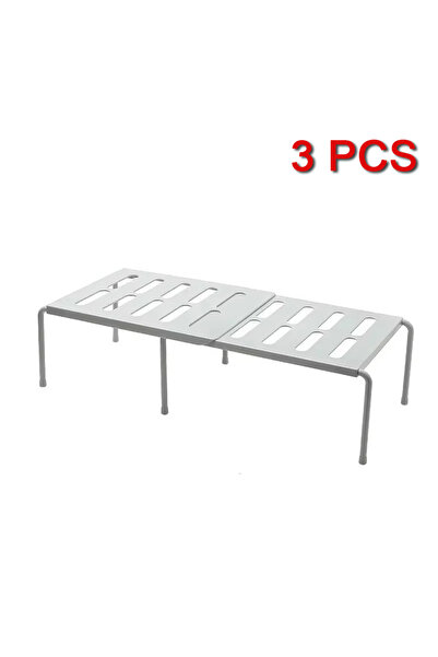 Choice4 White 2PCS ABS Shoe Rack Extensible Shoe Hanger Storage Space Saving ...