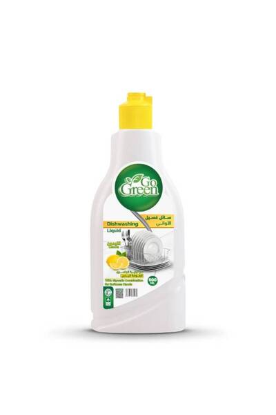 Go Green Dishwashing Liquid Soap Lemon 500 ml - Carton (24 Pieces)
