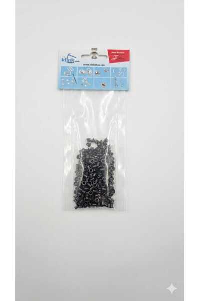 Klinkshop Bez Bebek Ayakkabısı 2,5 Mm Mini Kuşgözü Malzeme Paketi Siyah Renk ...
