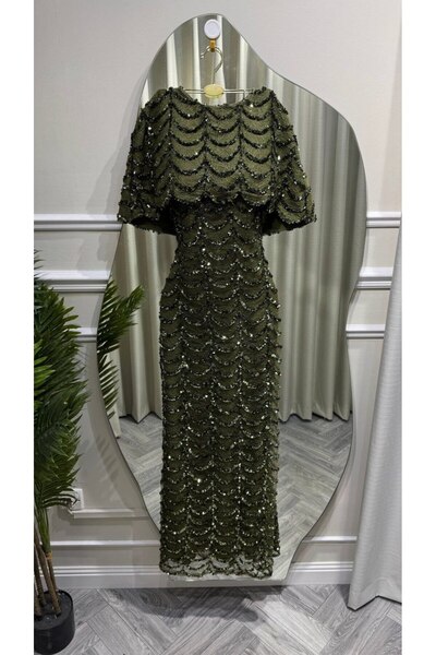 Jood Ruffled Sequin Embroidered Dress