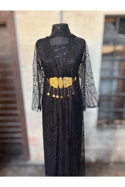 MODA Yöresel Taşlı Abiye Kaftan Şal Ve Kemer Dahil