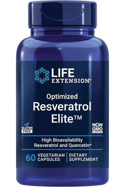 Life Extension Optimized Resveratrol Elite Trans-resveratrol, quercetin, Hear...
