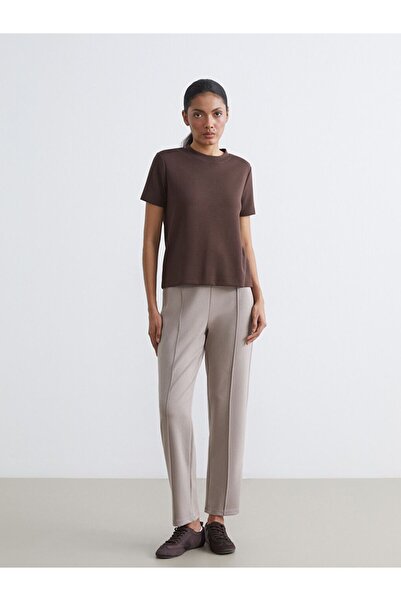 LC Waikiki Soft Touch Women's Sweatpants with Elastic Waist